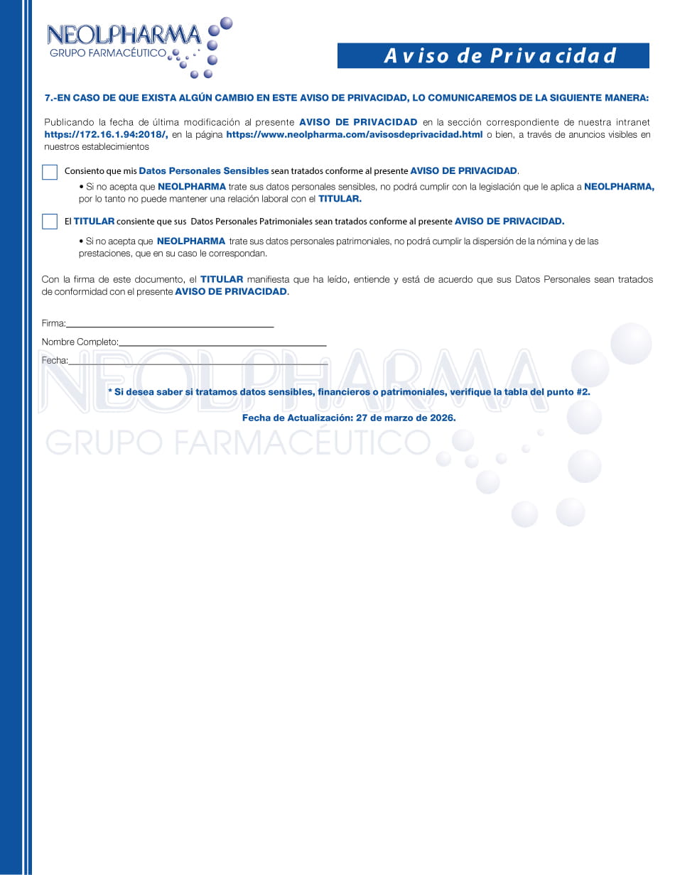 Descarga Aviso de Privacidad Empleados