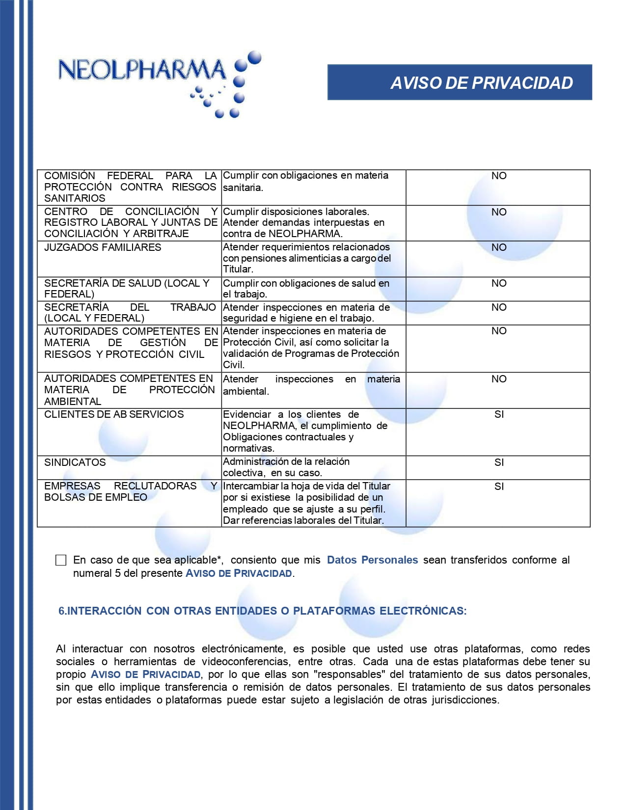 Descarga Aviso de Privacidad Empleados